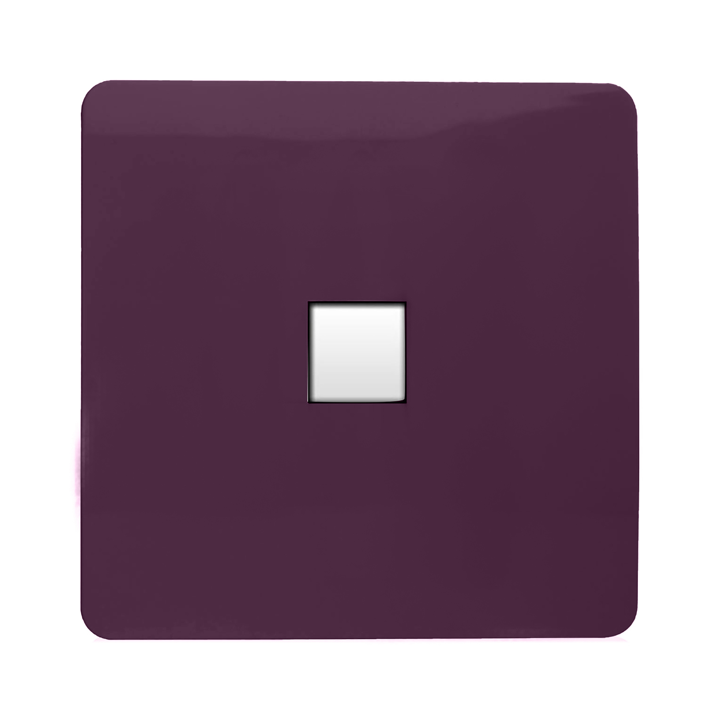 ART-PCPL  Single PC Ethernet Cat 5 & 6 Data Outlet Plum